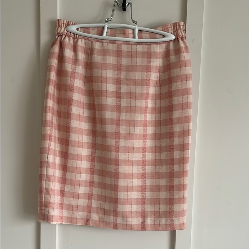 Vintage pink pencil skirt